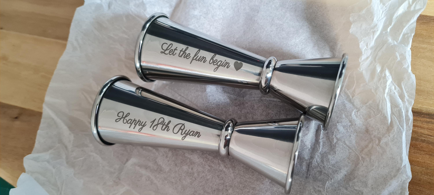 18th, 21st, 30th, 40th, 50th ect Birthday Gift Stainless Steel Jigger / Spirit Measure - 18th Birthday Gift, Valentine's Gift ,Christmas 18th_Birthday_Gift 21st_Birthday_Gift 30th_Birthday_Gift 40th_Birthday_Gift 50th_Birthday_Gift Christmas_Dad_Gift Christmas_gift Gift_for_mum Metal Mum_Birthday_Gift Shot_measure Spirit_Measure Valentine's_Gift