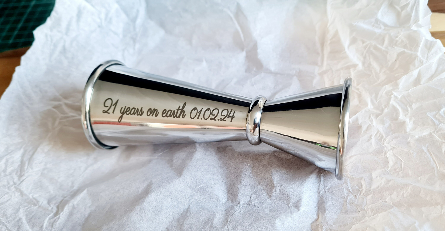 18th, 21st, 30th, 40th, 50th ect Birthday Gift Stainless Steel Jigger / Spirit Measure - 18th Birthday Gift, Valentine's Gift ,Christmas 18th_Birthday_Gift 21st_Birthday_Gift 30th_Birthday_Gift 40th_Birthday_Gift 50th_Birthday_Gift Christmas_Dad_Gift Christmas_gift Gift_for_mum Metal Mum_Birthday_Gift Shot_measure Spirit_Measure Valentine's_Gift