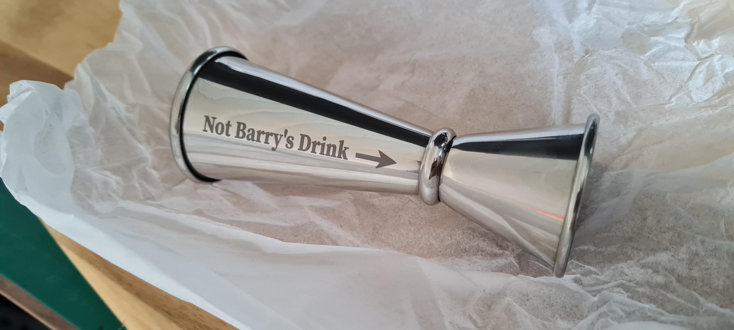Personalised Stainless Steel Jigger / Spirit Measure - Husband Wife Christmas Gift ,Mum , Dad Grandad Christmas gift, Brothers Birthday Brother_Gift Christmas_Dad_Gift Christmas_gift Chrstimas_gift_Mum Dad_Gift Gift_for_mum Gift_for_under_10 Groomsman_Gift Metal Mother_of_the_Groom Secret_Santa_Gift Shot_Measure Spirit_Measure Wedding_Table_Gift