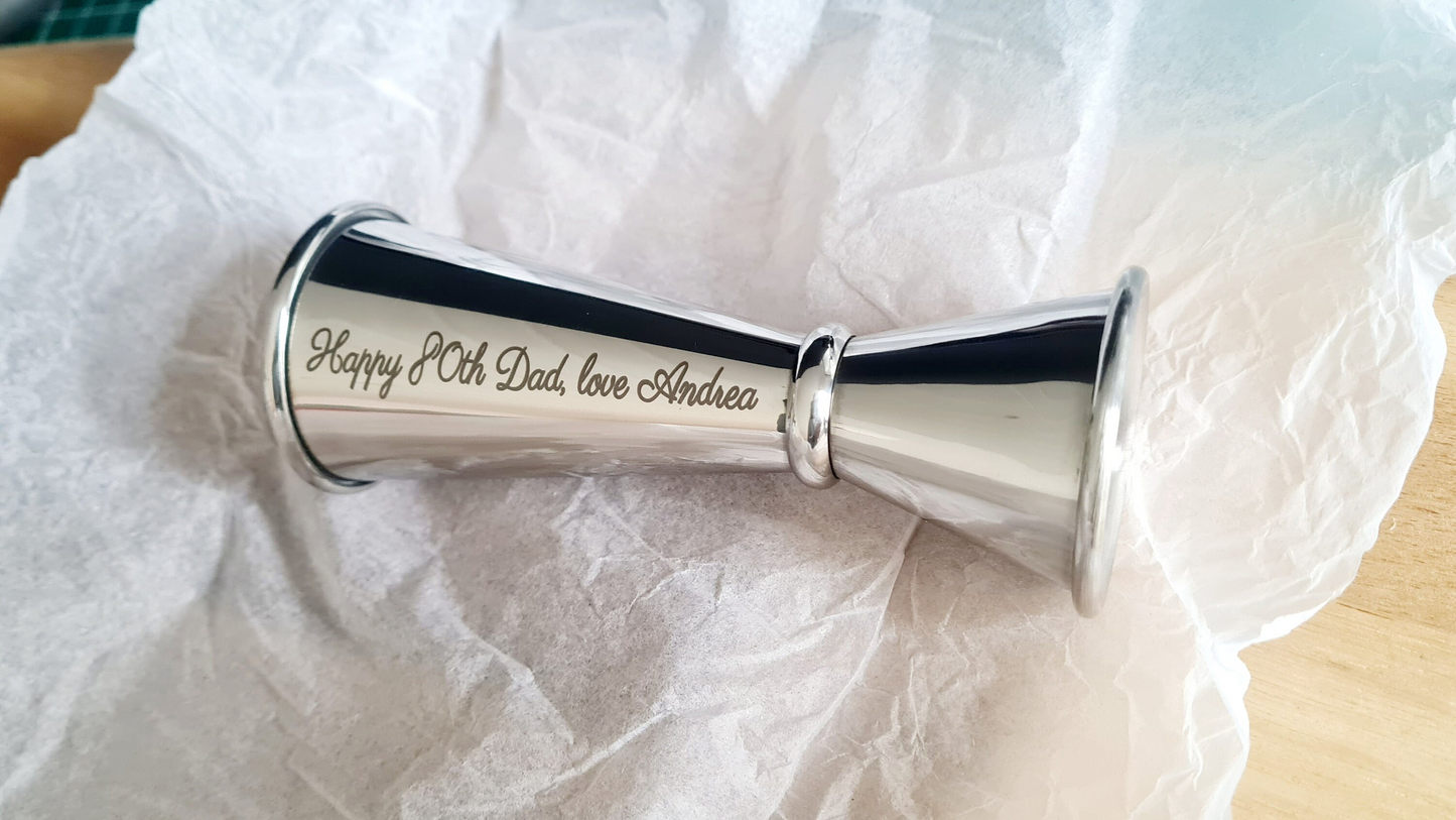 18th, 21st, 30th, 40th, 50th ect Birthday Gift Stainless Steel Jigger / Spirit Measure - 18th Birthday Gift, Valentine's Gift ,Christmas 18th_Birthday_Gift 21st_Birthday_Gift 30th_Birthday_Gift 40th_Birthday_Gift 50th_Birthday_Gift Christmas_Dad_Gift Christmas_gift Gift_for_mum Metal Mum_Birthday_Gift Shot_measure Spirit_Measure Valentine's_Gift