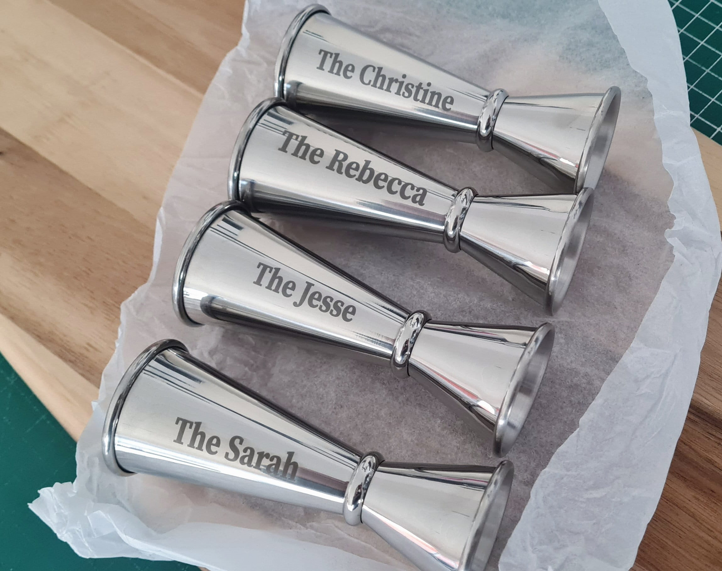 Personalised Stainless Steel Jigger / Spirit Measure - Valentine's Gift ,Wedding Day Gift, Best Man, Bridesmaid,Table Decoration Christmas Christmas_Dad_Gift Christmas_gift Chrstimas_gift_Mum Gift_for_mum Gift_for_under_10 Groomsman_Gift Metal Mother_of_the_Bride Mother_of_the_Groom Mothers_Day_Gift Mum_Gift Personalized_Gift Shot_measure Spirit_Measure