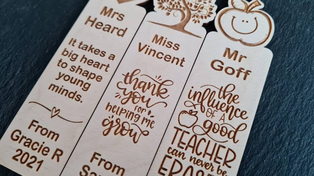 Personalised Wooden Teacher Bookmark Gifts, Christmas teacher gift Book Lover Reading Gift, End Of Term Thank You Gift Nursery Preschool BM1 Best_Teacher_gift Christmas_teacher gift_for_mom mothers_day_gift mum_gift Nursery_teacher School_leaver_gift Teacher's_day Teacher's_gift Teacher_card Teacher_gift Teacher_Mug Thank_you