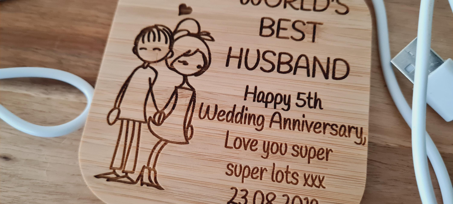 Worlds Best Husband, Wife, Girlfriend, Boyfriend | Wireless Charger | Personalised Useful Valentine's Gift |Higher power 10w Android Apple Dad_charger_gift Fathers_day Gift_for_him Grandad_Christmas iphone_charger Love_you_Dad_gift Personalised_charger Personalised_gift Samsung_charger Valentines_Gift Valentines_Husband Valentines_Wife Wireless_charger