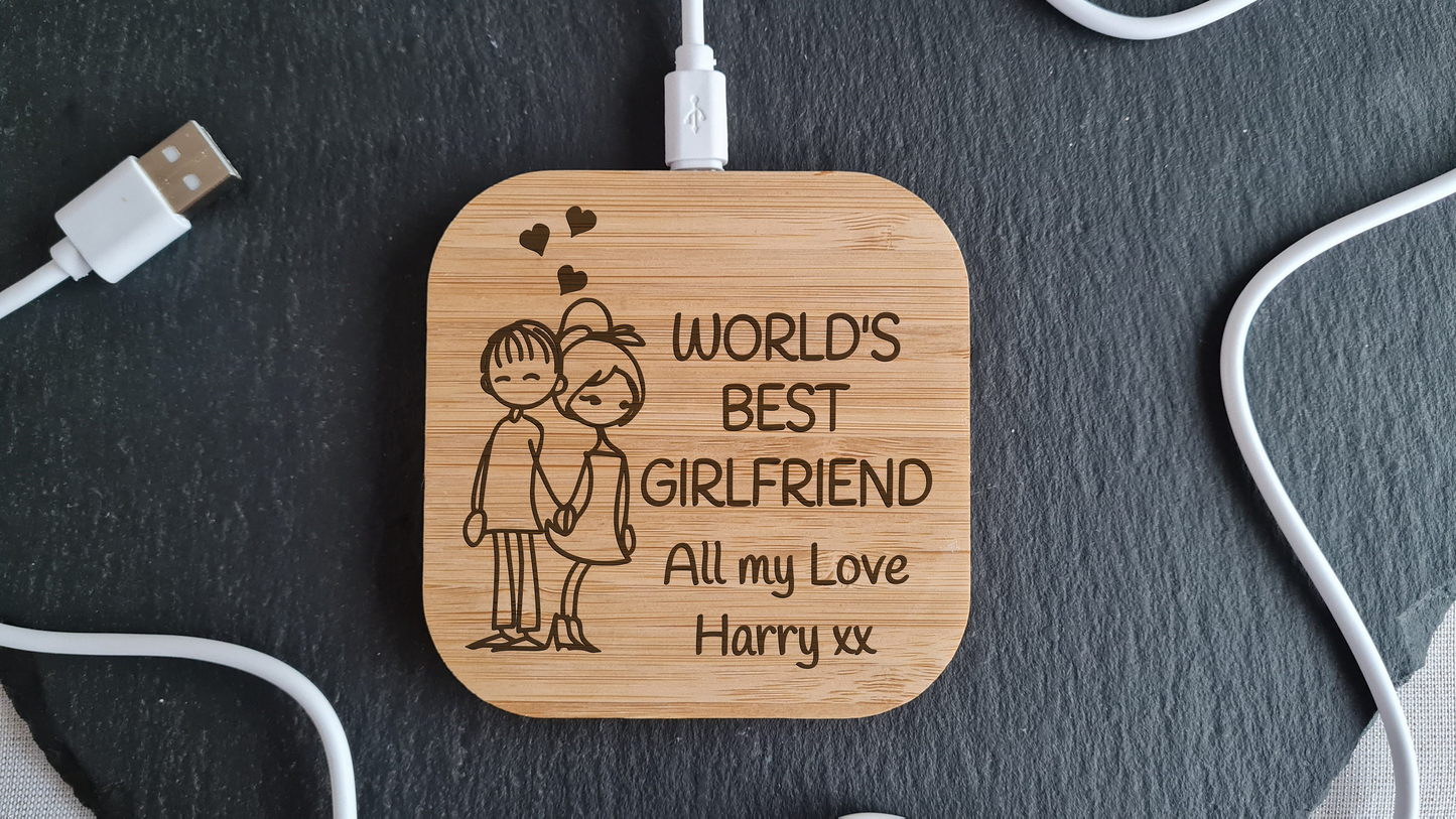 Worlds Best Husband, Wife, Girlfriend, Boyfriend | Wireless Charger | Personalised Useful Valentine's Gift |Higher power 10w Android Apple Dad_charger_gift Fathers_day Gift_for_him Grandad_Christmas iphone_charger Love_you_Dad_gift Personalised_charger Personalised_gift Samsung_charger Valentines_Gift Valentines_Husband Valentines_Wife Wireless_charger