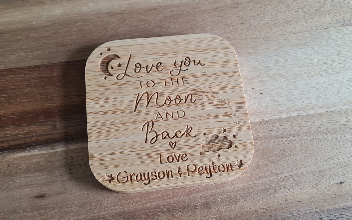 I love you to the moon & back | Wireless Charger | Personalised Useful Valentine's Day Gift For Him | Higher power 10w version Android Apple Dad_charger_gift Fathers_day Gift_for_him Grandad_Christmas iphone_charger Love_you_Dad_gift Personalised_charger Personalised_gift Samsung_charger Valentines_Gift Valentines_Husband Valentines_Wife Wireless_charger