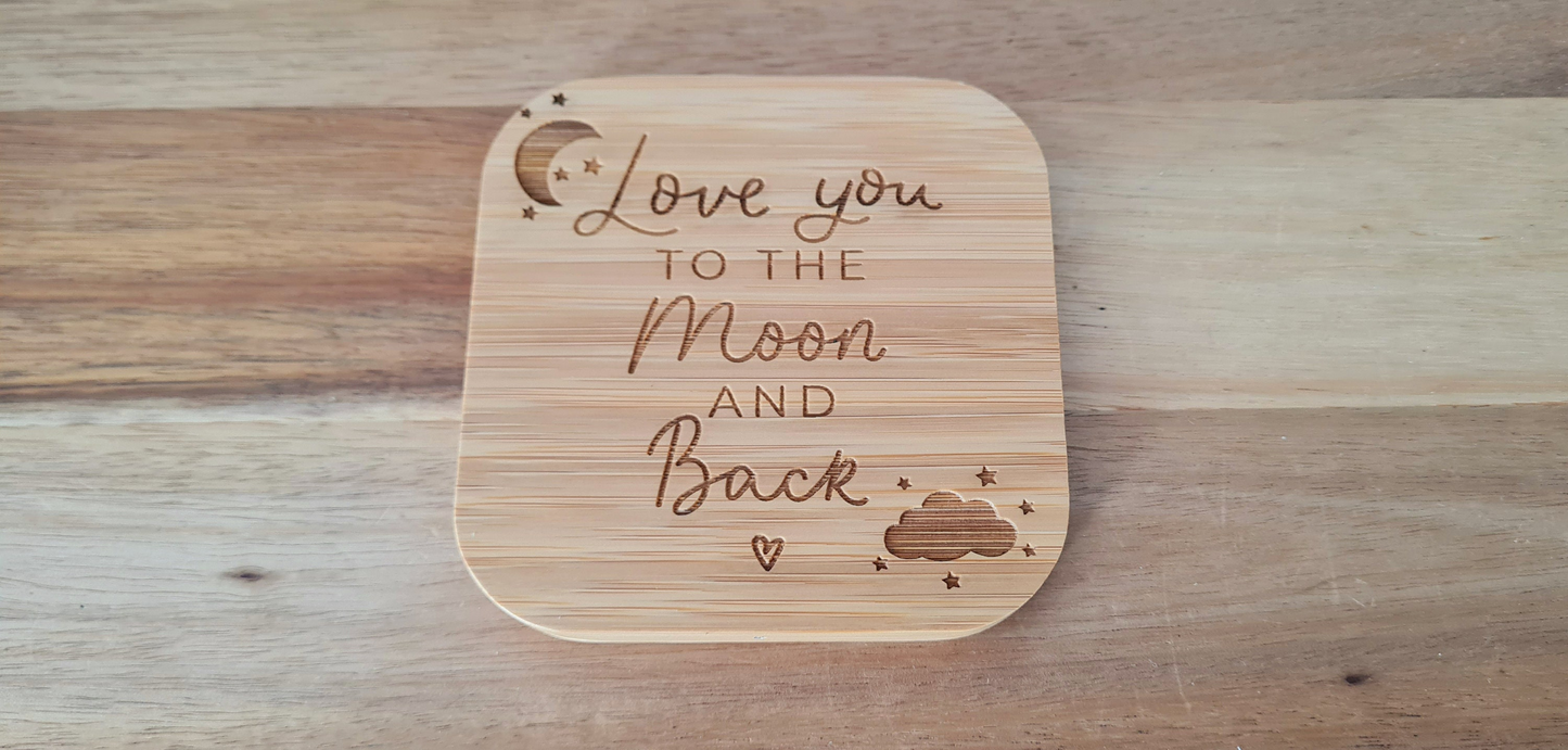 I love you to the moon & back | Wireless Charger | Personalised Useful Valentine's Day Gift For Him | Higher power 10w version Android Apple Dad_charger_gift Fathers_day Gift_for_him Grandad_Christmas iphone_charger Love_you_Dad_gift Personalised_charger Personalised_gift Samsung_charger Valentines_Gift Valentines_Husband Valentines_Wife Wireless_charger