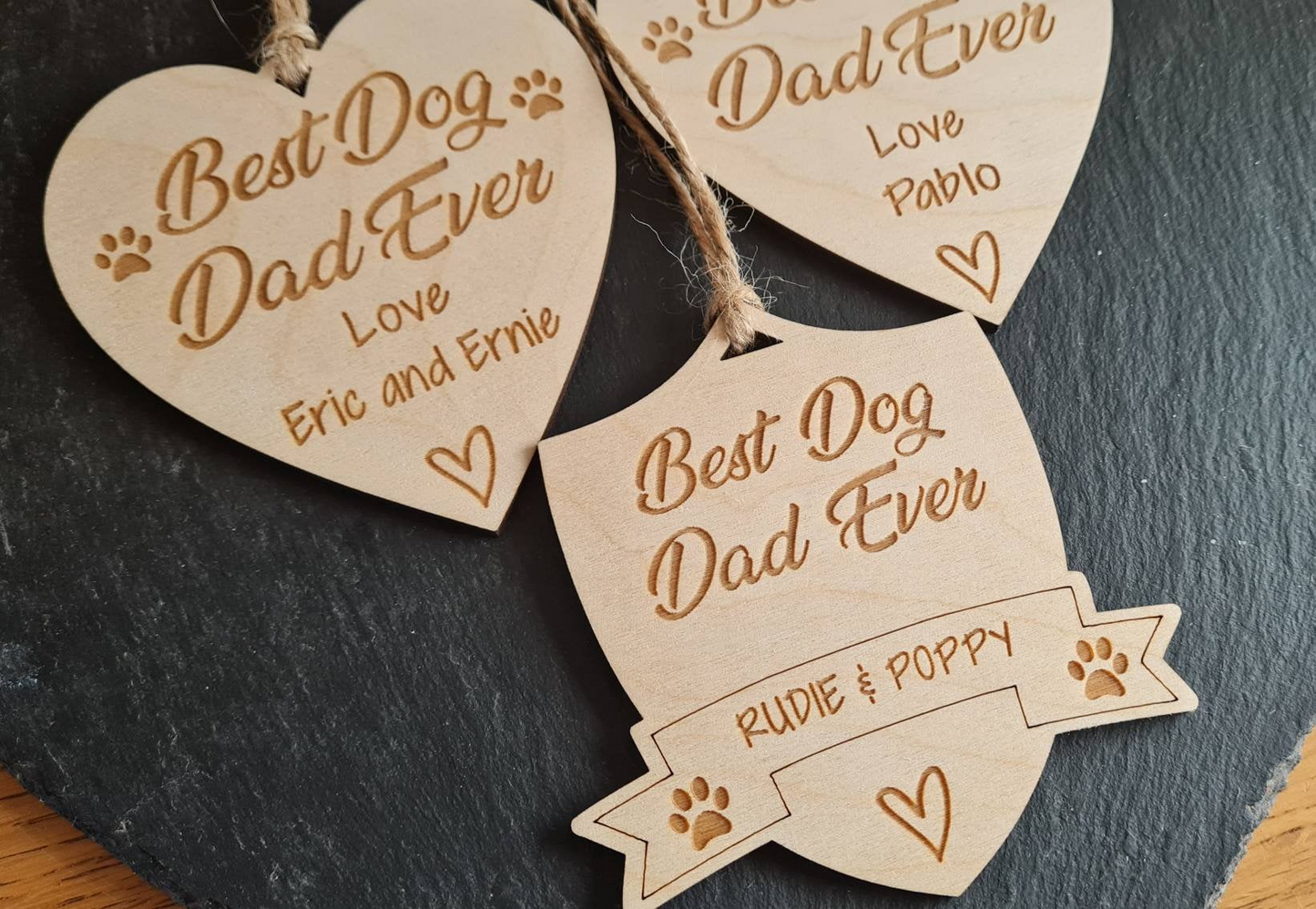 Personalised Best Dog Dad Ever Gift Plaque Gift Hanging Decorative Gift Heart Plaque | Dog Owner Plaque, Christmas, Fathers gift Pet owner Dad_Birthday_gift Dad_Christmas Dad_gift Dad_plaque Daddy_gift Dog_dad_gift dog_lover_gift dog_owner_gift Fathers_day_gift Gift_for_dad Home_office_decor personalised_dog present_for_dog_dad