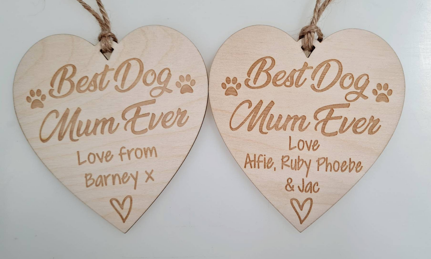 Personalised Best Dog Mum Ever Gift Plaque Gift Hanging Decorative Gift Heart Plaque | Dog Owner Plaque, Christmas, Mothers gift Pet owner Dog_auntie dog_lover_gift dog_mom_gift dog_owner_gift Dog_walker Dog_walker_gift mom_gift mum_gift mum_mug Mummy_gift personalised_dog Pet_groomer present_for_dog_mum
