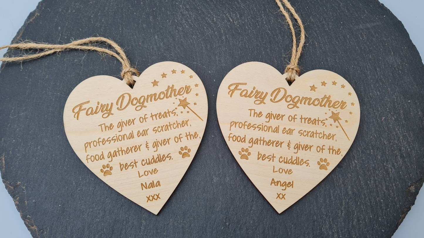 Personalised Fairy dogmother Gift Plaque Gift Hanging Dog Mum gift dog mom Heart Plaque |Dog Owner Plaque, Christmas, Mothers gift Pet owner Dog_auntie dog_lover_gift dog_mom_gift dog_owner_gift Dog_walker Dog_walker_gift mom_gift mum_gift mum_mug Mummy_gift personalised_dog Pet_groomer present_for_dog_mum