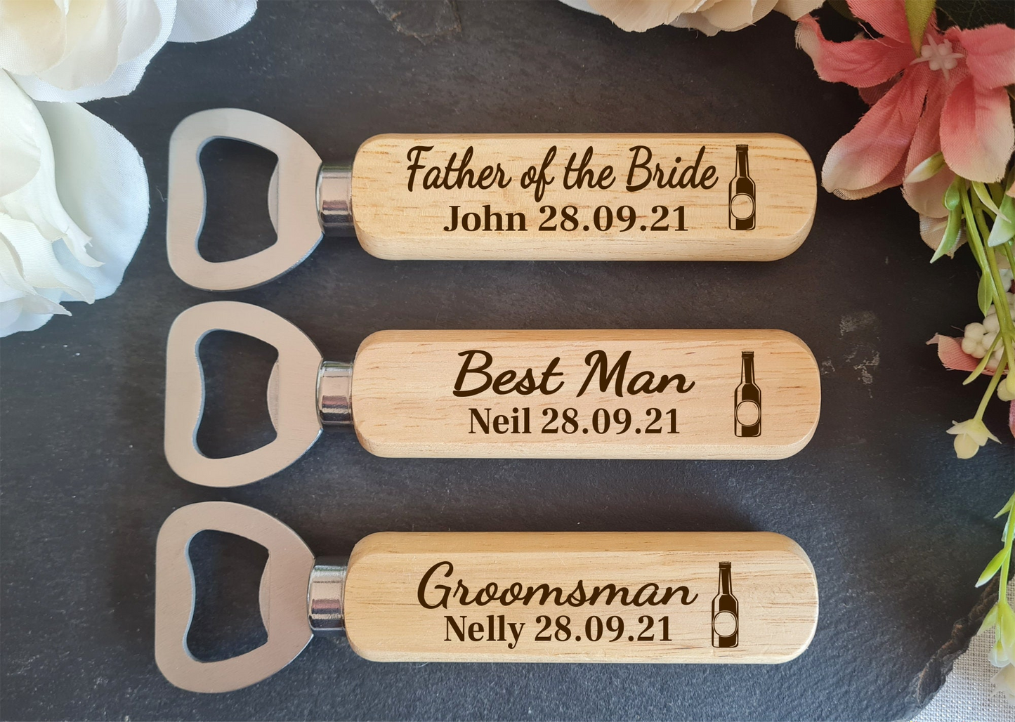 Personalised Wooden Bottle Opener Gift, Engraved Wedding Gift for Best man, Father of the Bride, Usher Groomsman -Wedding day Gifts Stag do Boyfriend_Gift Garden_Bar Gifts_for_Him Groomsman_gift Groomsmen_gift Personalised_Gift Personalised_Wedding Personalized_Gift Stag_Party Usher_gift Wedding_Party_gift Wedding_table_decor Wooden_Bottle_Opener