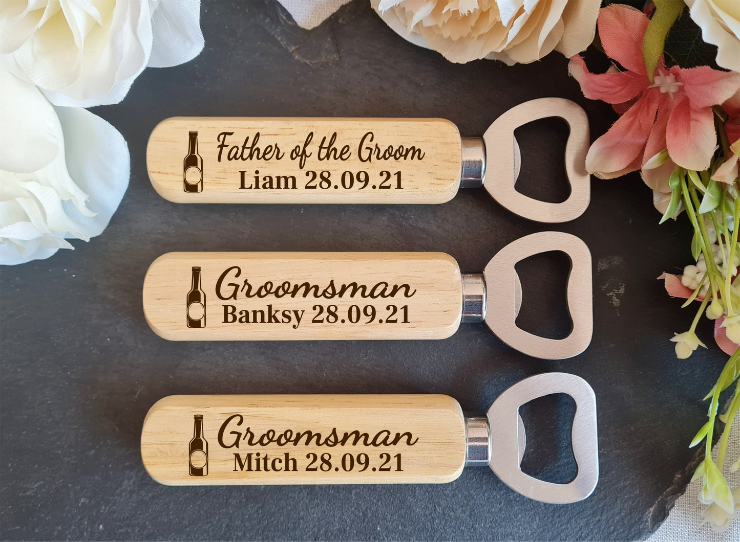 Personalised Wooden Bottle Opener Gift, Engraved Wedding Gift for Best man, Father of the Bride, Usher Groomsman -Wedding day Gifts Stag do Boyfriend_Gift Garden_Bar Gifts_for_Him Groomsman_gift Groomsmen_gift Personalised_Gift Personalised_Wedding Personalized_Gift Stag_Party Usher_gift Wedding_Party_gift Wedding_table_decor Wooden_Bottle_Opener