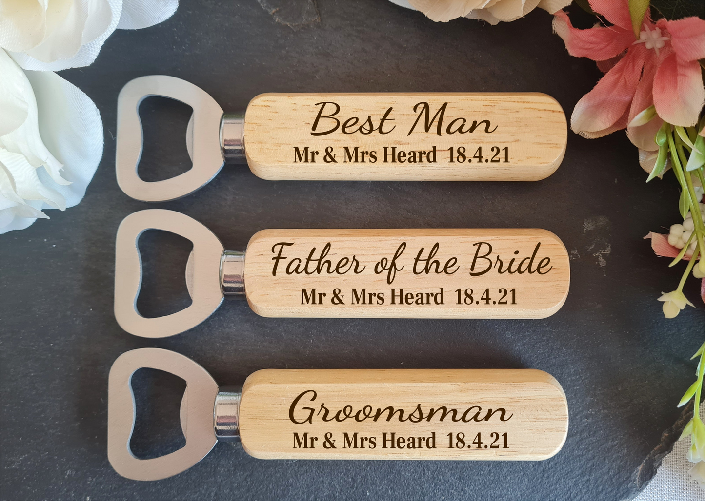 Personalised Wooden Bottle Opener Gift, Engraved Wedding Gift for Best man, Father of the Bride, Usher Groomsman -Wedding day Gifts Keepsake Boyfriend_Gift Garden_Bar Gifts_for_Him Groomsman_gift Groomsmen_gift Personalised_Gift Personalised_Wedding Personalized_Gift Stag_Party Usher_gift Wedding_Party_gift Wedding_table_decor Wooden_Bottle_Opener