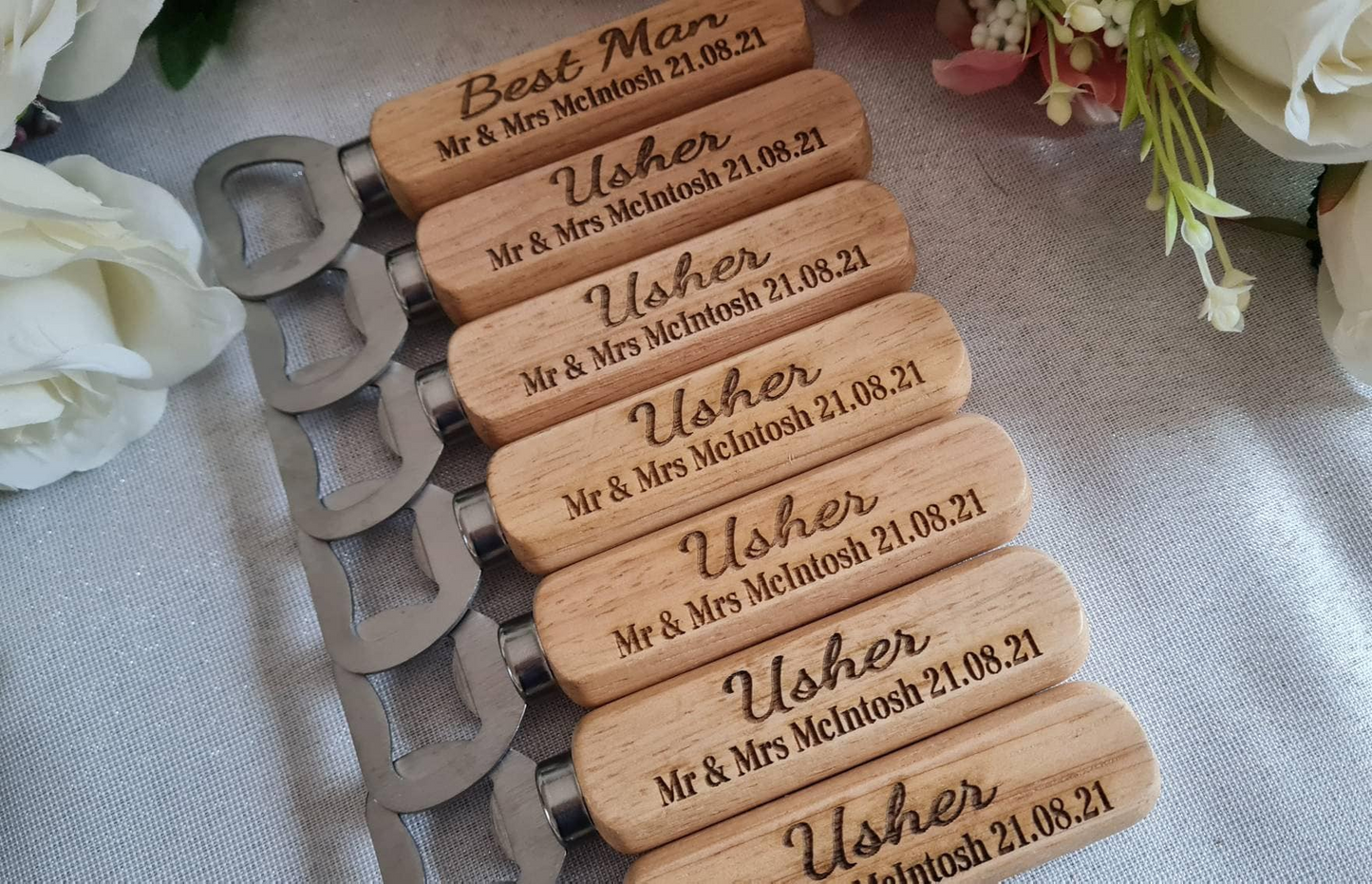 Personalised Wooden Bottle Opener Gift, Engraved Wedding Gift for Best man, Father of the Bride, Usher Groomsman -Wedding day Gifts Keepsake Boyfriend_Gift Garden_Bar Gifts_for_Him Groomsman_gift Groomsmen_gift Personalised_Gift Personalised_Wedding Personalized_Gift Stag_Party Usher_gift Wedding_Party_gift Wedding_table_decor Wooden_Bottle_Opener