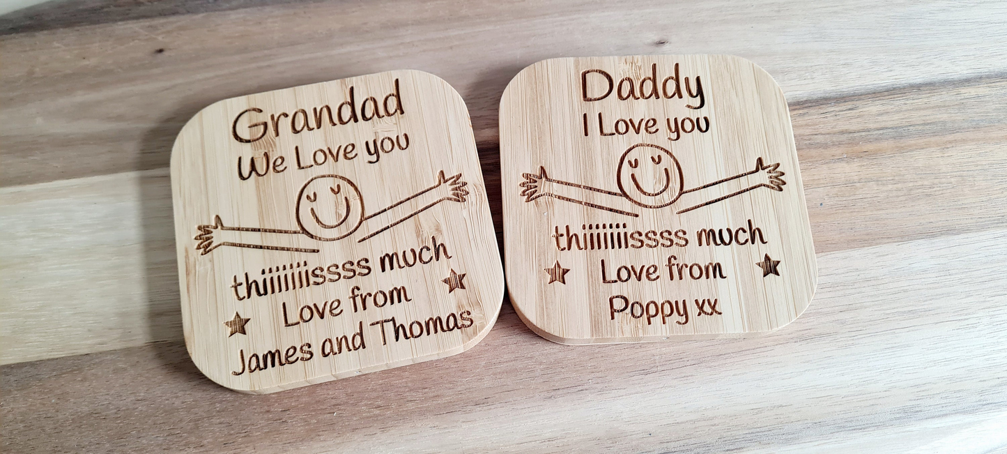 Daddy Personalised Wireless Charger | Personalised Useful Christmas Gift For Him | Gift for Dad Higher power 10w version Android Apple Christmas_gift_dad Dad_charger_gift Fathers_day Gift_for_dad Gift_for_him Grandad_Christmas iphone_charger Love_you_Dad_gift Personalised_charger Personalised_gift Phone_charger Samsung_charger Wireless_charger