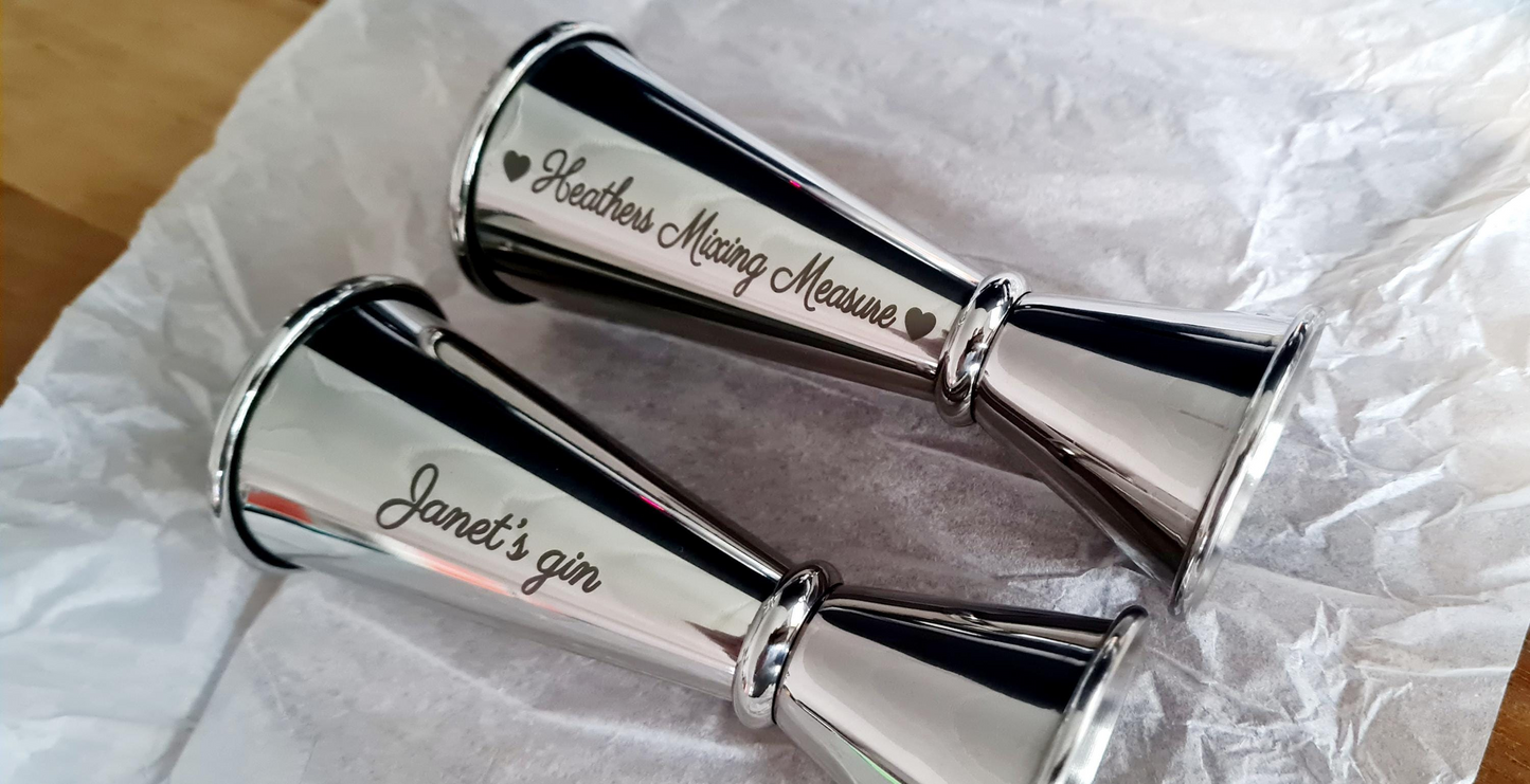 Personalised Stainless Steel Jigger / Spirit Measure - Christmas Gift Rose Gold Best_Friend Christmas_Dad_Gift Christmas_gift Christmas_gift_dad Chrstimas_gift_Mum Dad_Christmas Gift_for_mum Gift_for_under_10 Gran_Christmas Grandad Grandad_Christmas Grandpa_Christmas Groomsman_Gift Hip_Flask_gift Husband_christmas Metal Mom_Christmas Mother_of_the_Bride Mother_of_the_Groom Mum_christmas Nan_Christmas Secret_Santa_Gift Shot_Measure Spirit_Measure Wedding_Table_Gift