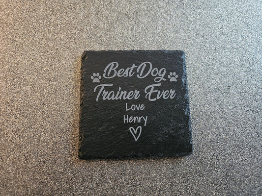 Personalised Best Dog Walker ever | Best Groomer | Dog Trainer Slate Coaster Decorative Dog Walker gift Dog Owner Plaque, Christmas gift Pet owner dog trainer Dog_auntie Dog_Dad dog_lover_gift dog_mom_gift Dog_Owner dog_owner_gift Dog_walker Dog_walker_gift gift_for_mom mom_gift mothers_day_gift mum_gift personalised_dog present_for_dog_mum