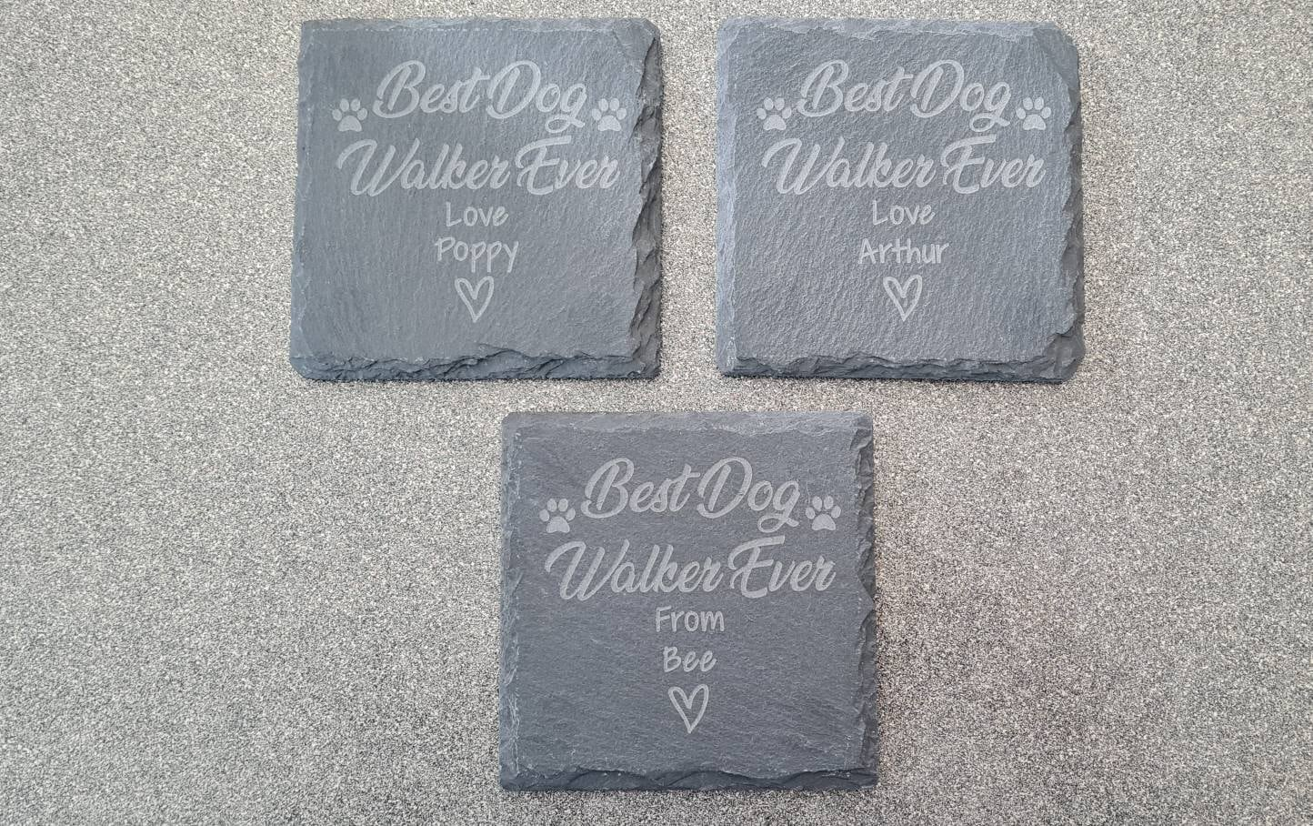 Personalised Best Dog Walker ever | Best Groomer | Dog Trainer Slate Coaster Decorative Dog Walker gift Dog Owner Plaque, Christmas gift Pet owner dog trainer Dog_auntie Dog_Dad dog_lover_gift dog_mom_gift Dog_Owner dog_owner_gift Dog_walker Dog_walker_gift gift_for_mom mom_gift mothers_day_gift mum_gift personalised_dog present_for_dog_mum