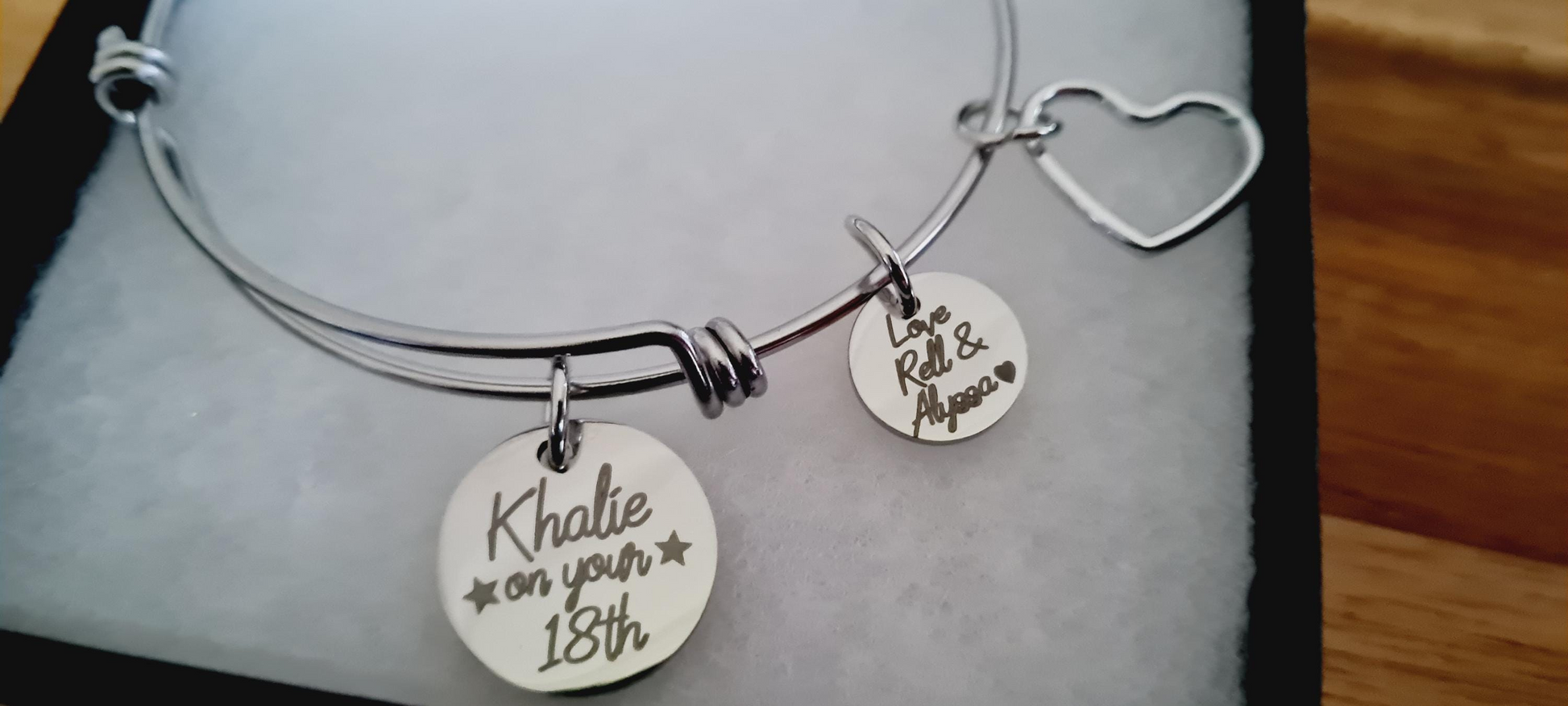 Personalised 18th Birthday Keepsake Bracelet Gift | Stainless Steel Ladies Engraved Bracelet | Christmas Gift Adjustable size Daughter Gift 18th_Birthday_gift 18th_Keepsake 21st_Birthday_gift Daughter_16th_Gift Daughter_18th_gift Daughter_21st_Gift Daughter_Bracelet For_Girlfriend Gift_for_her Girlfriend_keepsake Personalised_Gift Personalized_Gift To_Daughter