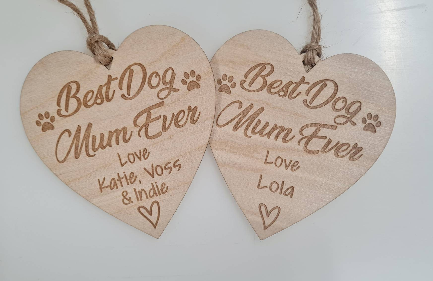 Personalised Best Dog Mum Ever Gift Plaque Gift Hanging Decorative Gift Heart Plaque | Dog Owner Plaque, Christmas, Mothers gift Pet owner Dog_auntie dog_lover_gift dog_mom_gift dog_owner_gift Dog_walker Dog_walker_gift mom_gift mum_gift mum_mug Mummy_gift personalised_dog Pet_groomer present_for_dog_mum