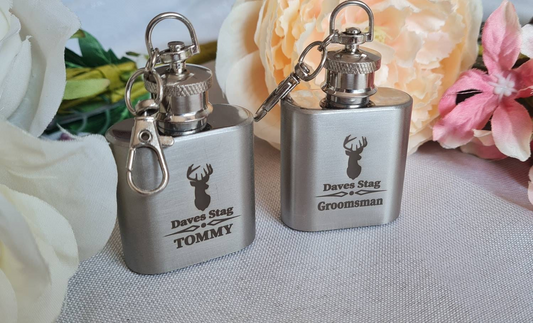 Personalised Mini Hip Flask, Engraved Stag do Gift Keepsake Boyfriend_Gift Garden_Bar Gifts_for_Him Groomsman_gift Groomsmen_gift Personalised_Gift Personalised_Wedding Personalized_Gift Stag_Party Usher_gift Wedding_Party_gift Wedding_table_decor Wooden_Bottle_Opener