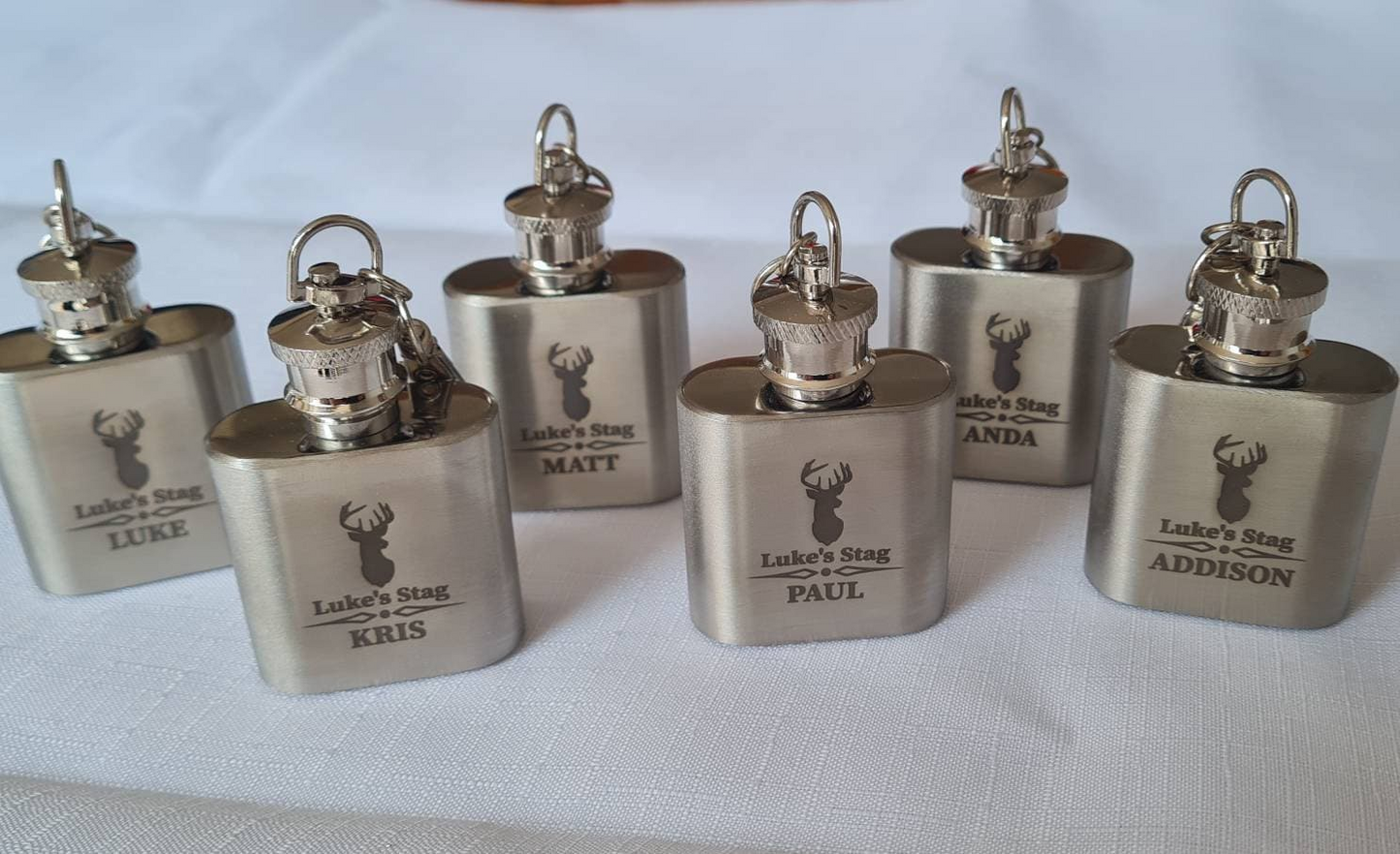 Personalised Mini Hip Flask, Engraved Stag do Gift Keepsake Boyfriend_Gift Garden_Bar Gifts_for_Him Groomsman_gift Groomsmen_gift Personalised_Gift Personalised_Wedding Personalized_Gift Stag_Party Usher_gift Wedding_Party_gift Wedding_table_decor Wooden_Bottle_Opener