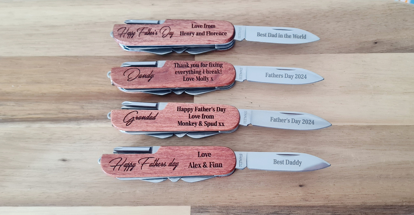 Personalised Wooden Multi Tool - Dad / Grandad Gift Boyfriend_Gift Christmas_gift_dad Customised_tool Dad_Christmas Dad_must_have Father's_Day_Gift Father_Gift Gifts_for_Him Grandad_gift Handy_Gift Keepsake_dad_gift Personalised_Gift teacher_gift