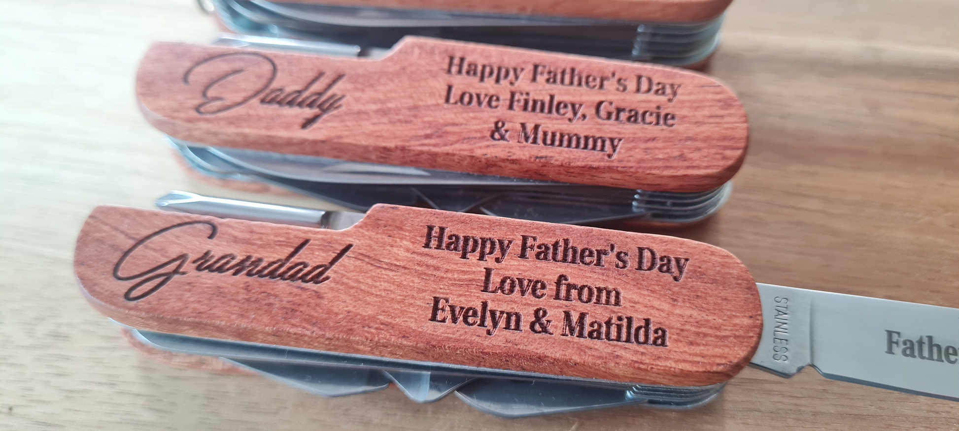 Personalised Wooden Multi Tool - Dad / Grandad Gift Boyfriend_Gift Christmas_gift_dad Customised_tool Dad_Christmas Dad_must_have Father's_Day_Gift Father_Gift Gifts_for_Him Grandad_gift Handy_Gift Keepsake_dad_gift Personalised_Gift teacher_gift
