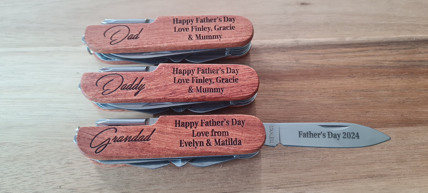 Personalised Wooden Multi Tool - Dad / Grandad Gift Boyfriend_Gift Christmas_gift_dad Customised_tool Dad_Christmas Dad_must_have Father's_Day_Gift Father_Gift Gifts_for_Him Grandad_gift Handy_Gift Keepsake_dad_gift Personalised_Gift teacher_gift