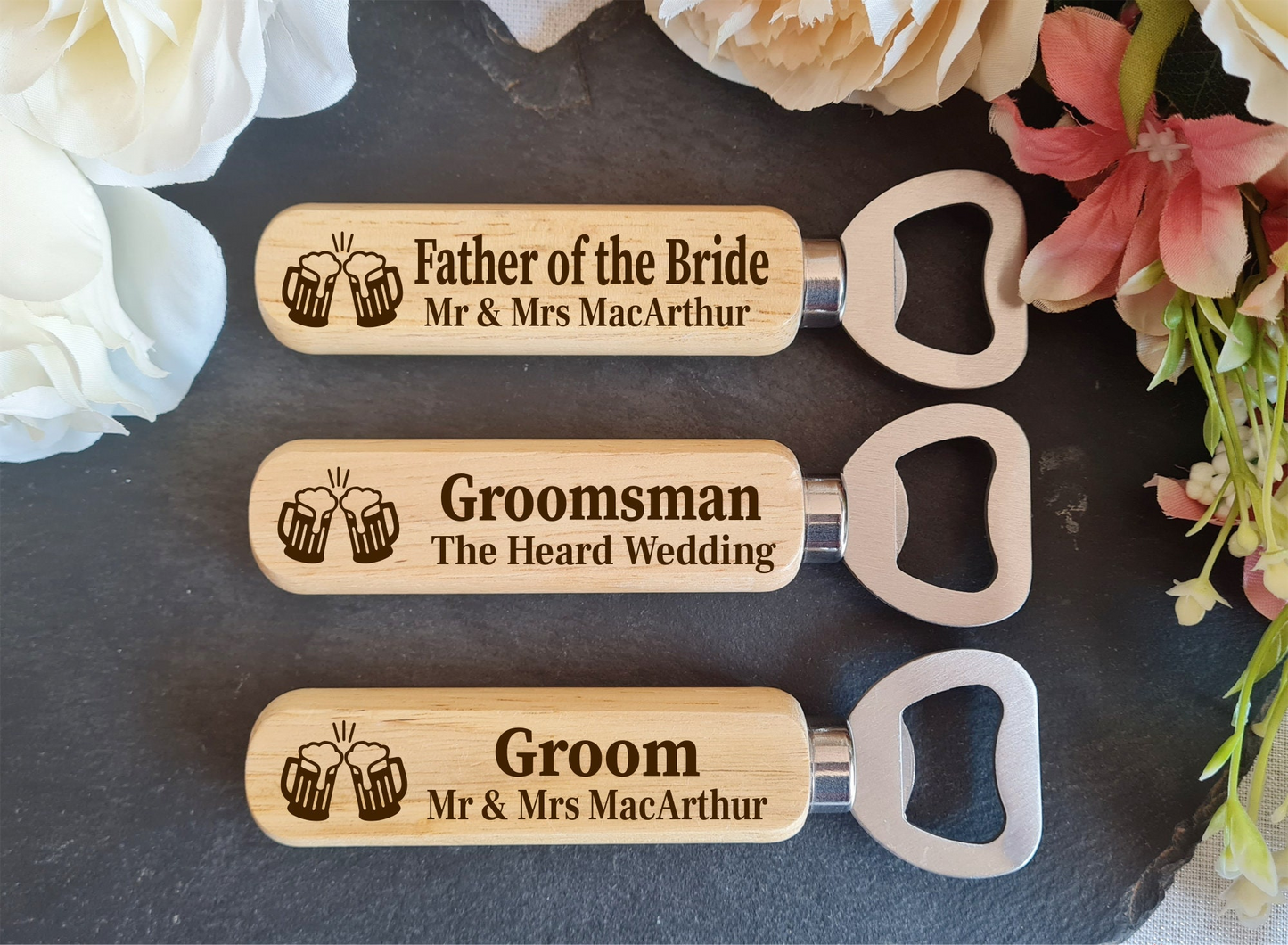 Personalised Wooden Bottle Opener Gift, Engraved Wedding Gift for Best man, Father of the Bride, Usher Groomsman -Wedding day Gifts Stag V3 Boyfriend_Gift Garden_Bar Gifts_for_Him Groomsman_gift Groomsmen_gift Personalised_Gift Personalised_Wedding Personalized_Gift Stag_Party Usher_gift Wedding_Party_gift Wedding_table_decor Wooden_Bottle_Opener