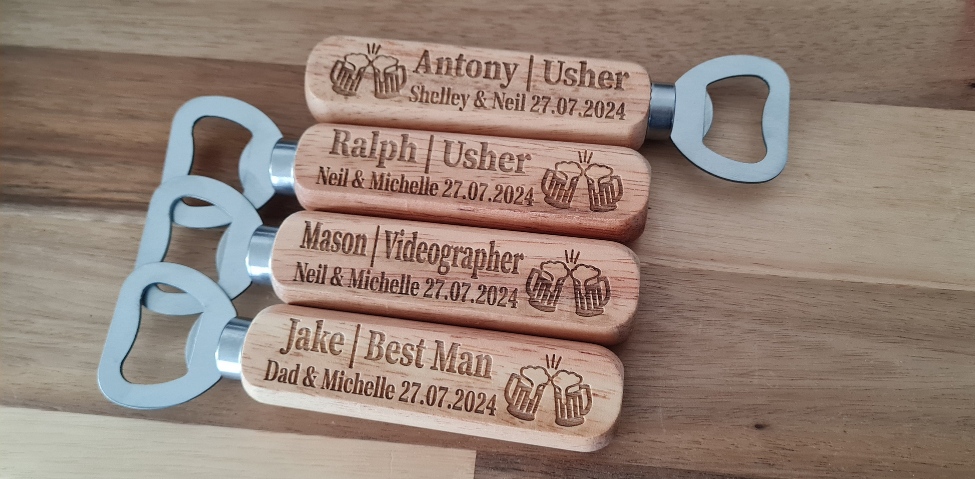 Personalised Wooden Bottle Opener Gift, Engraved Wedding Gift for Best man, Father of the Bride, Usher Groomsman -Wedding day Gifts Stag V3 Boyfriend_Gift Garden_Bar Gifts_for_Him Groomsman_gift Groomsmen_gift Personalised_Gift Personalised_Wedding Personalized_Gift Stag_Party Usher_gift Wedding_Party_gift Wedding_table_decor Wooden_Bottle_Opener