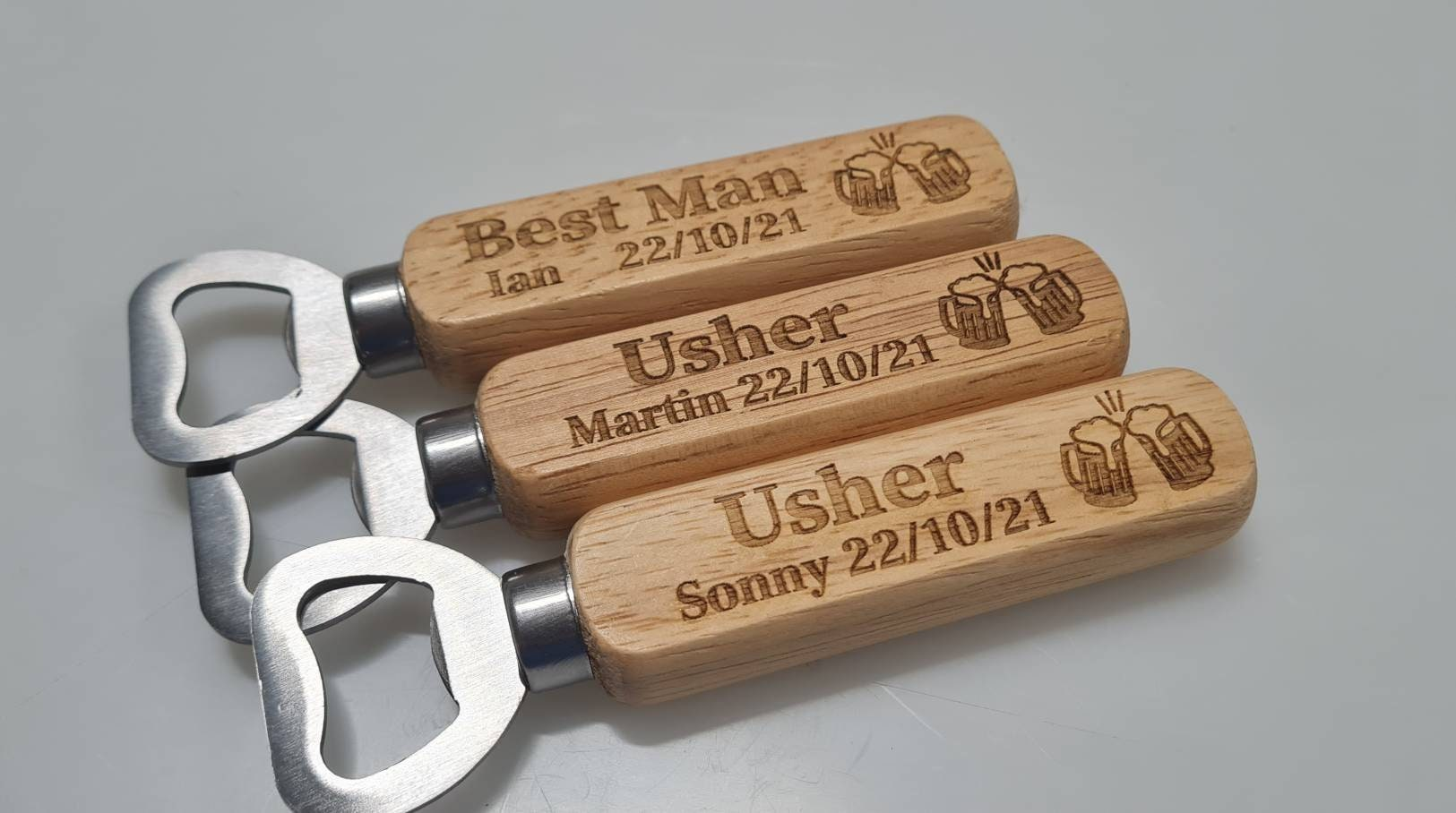 Personalised Wooden Bottle Opener Gift, Engraved Wedding Gift for Best man, Father of the Bride, Usher Groomsman -Wedding day Gifts Stag V3 Boyfriend_Gift Garden_Bar Gifts_for_Him Groomsman_gift Groomsmen_gift Personalised_Gift Personalised_Wedding Personalized_Gift Stag_Party Usher_gift Wedding_Party_gift Wedding_table_decor Wooden_Bottle_Opener