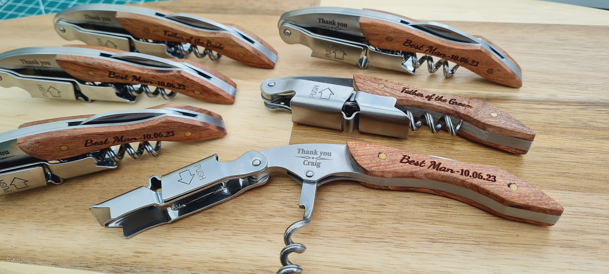Personalised Wooden Bottle Opener Gift, Engraved Wedding Gift for Best man,Father of the Bride,Usher Groomsman-Wedding day Gifts Wine opener Boyfriend_Gift Garden_Bar Gifts_for_Him Groomsman_gift Groomsmen_gift Personalised_Gift Personalised_Wedding Personalized_Gift Stag_Party Usher_gift Wedding_Party_gift Wedding_table_decor Wooden_Bottle_Opener