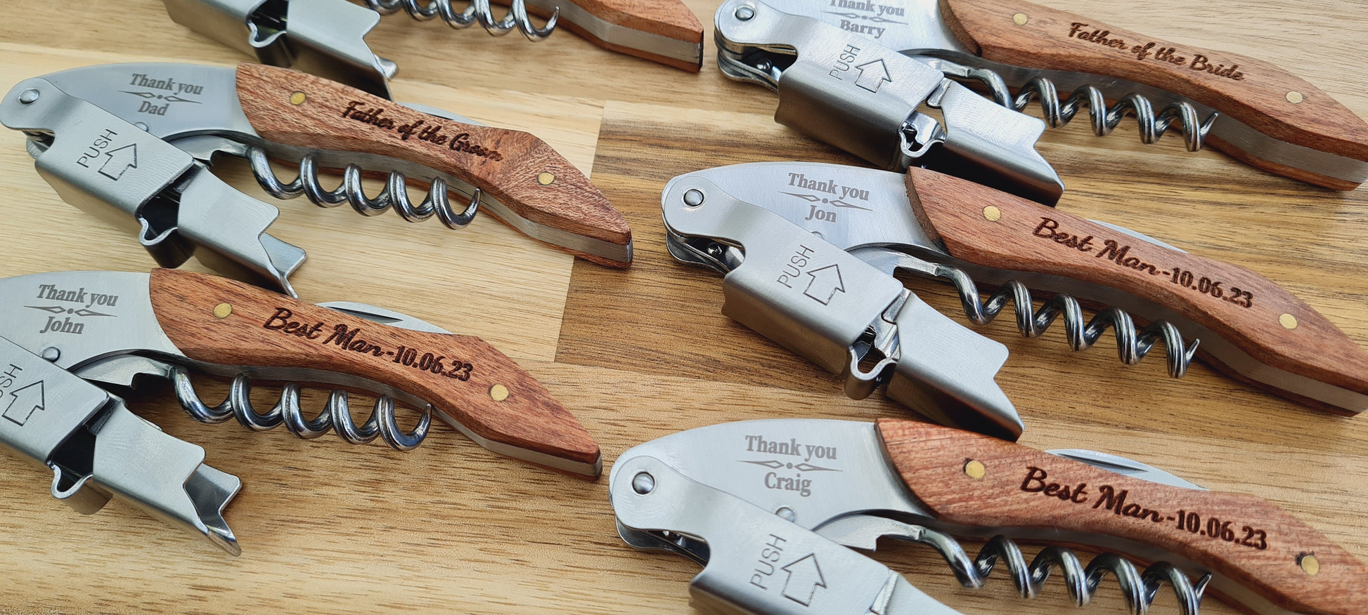 Personalised Wooden Bottle Opener Gift, Engraved Wedding Gift for Best man,Father of the Bride,Usher Groomsman-Wedding day Gifts Wine opener Boyfriend_Gift Garden_Bar Gifts_for_Him Groomsman_gift Groomsmen_gift Personalised_Gift Personalised_Wedding Personalized_Gift Stag_Party Usher_gift Wedding_Party_gift Wedding_table_decor Wooden_Bottle_Opener