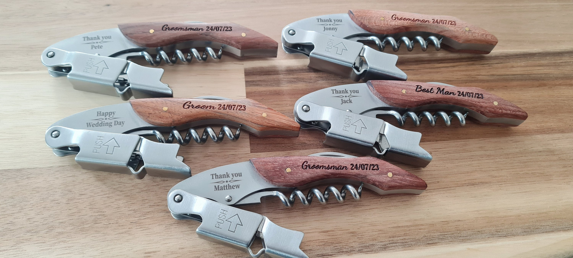 Personalised Wooden Bottle Opener Gift, Engraved Wedding Gift for Best man,Father of the Bride,Usher Groomsman-Wedding day Gifts Wine opener Boyfriend_Gift Garden_Bar Gifts_for_Him Groomsman_gift Groomsmen_gift Personalised_Gift Personalised_Wedding Personalized_Gift Stag_Party Usher_gift Wedding_Party_gift Wedding_table_decor Wooden_Bottle_Opener