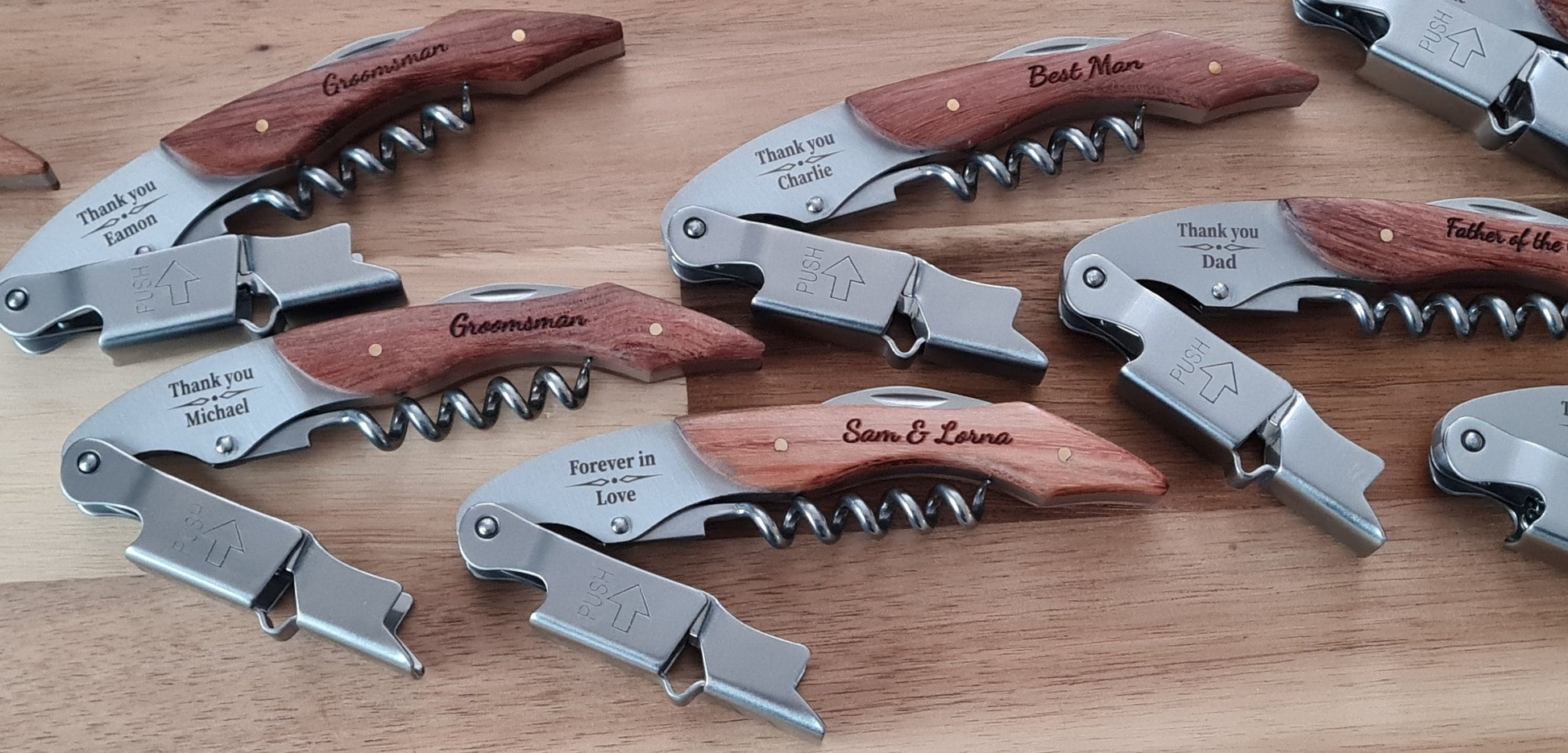 Personalised Wooden Bottle Opener Gift, Engraved Wedding Gift for Best man,Father of the Bride,Usher Groomsman-Wedding day Gifts Wine opener Boyfriend_Gift Garden_Bar Gifts_for_Him Groomsman_gift Groomsmen_gift Personalised_Gift Personalised_Wedding Personalized_Gift Stag_Party Usher_gift Wedding_Party_gift Wedding_table_decor Wooden_Bottle_Opener