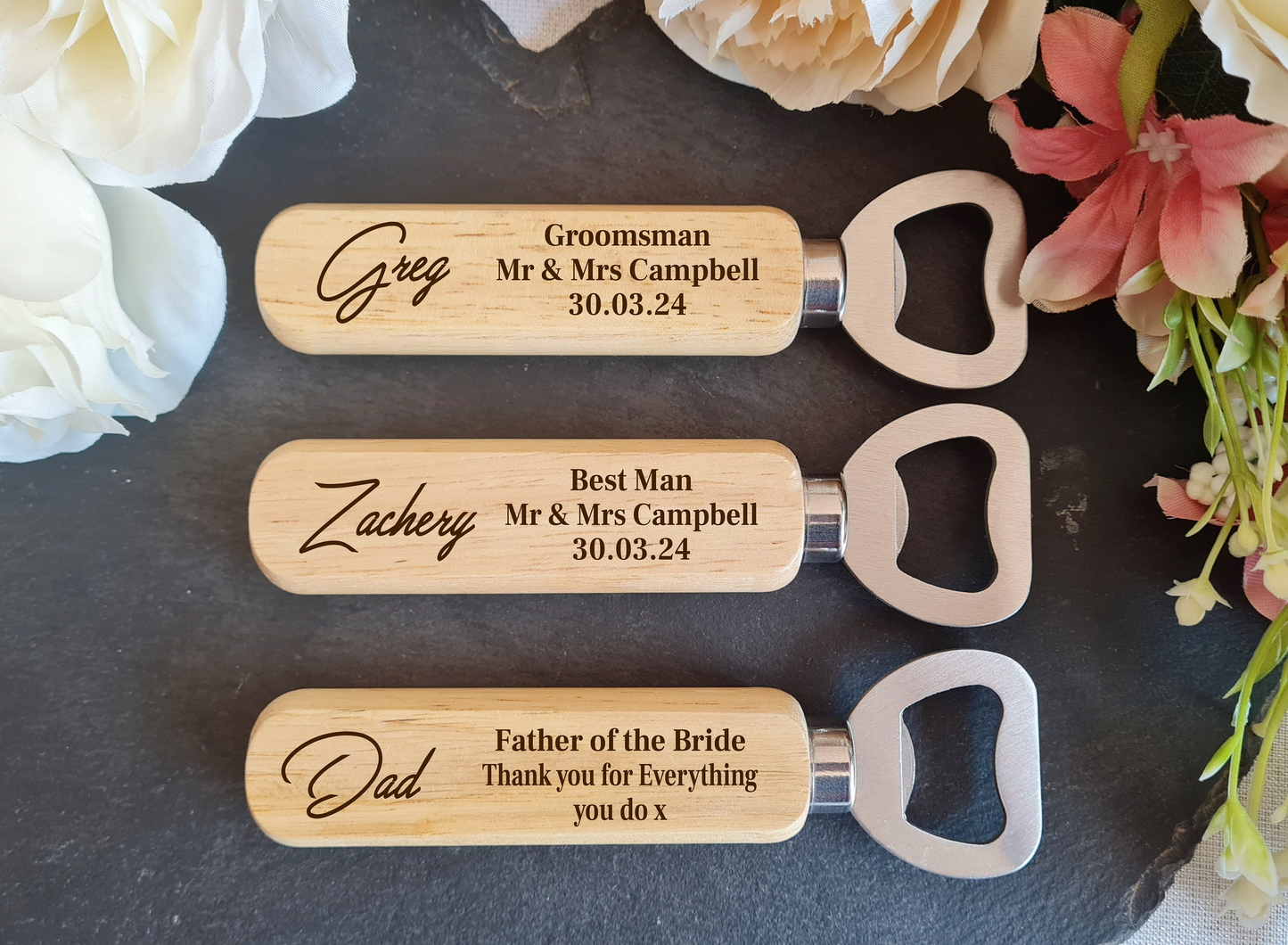 Personalised Wooden Bottle Opener Gift, Engraved Wedding Gift for Best man, Father of the Bride, Usher Groomsman-Wedding day Gifts Your Text Boyfriend_Gift Garden_Bar Gifts_for_Him Groomsman_gift Groomsmen_gift Personalised_Gift Personalised_Wedding Personalized_Gift Stag_Party Usher_gift Wedding_Party_gift Wedding_table_decor Wooden_Bottle_Opener