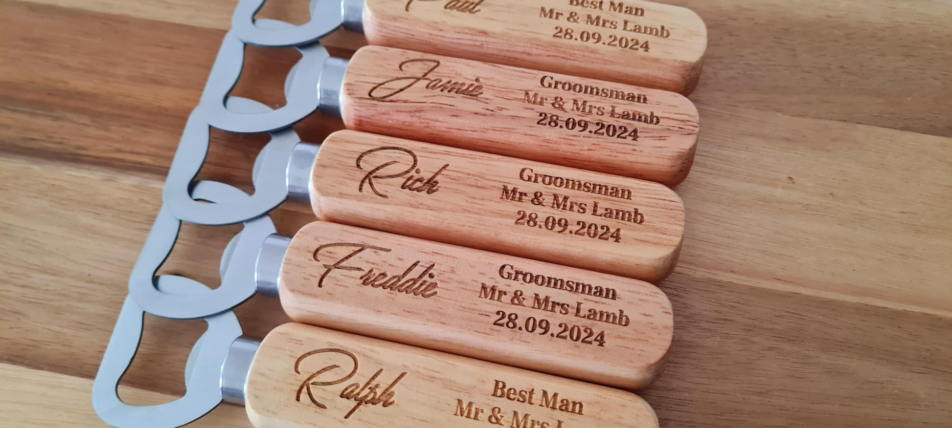 Personalised Wooden Bottle Opener Gift, Engraved Wedding Gift for Best man, Father of the Bride, Usher Groomsman-Wedding day Gifts Your Text Boyfriend_Gift Garden_Bar Gifts_for_Him Groomsman_gift Groomsmen_gift Personalised_Gift Personalised_Wedding Personalized_Gift Stag_Party Usher_gift Wedding_Party_gift Wedding_table_decor Wooden_Bottle_Opener