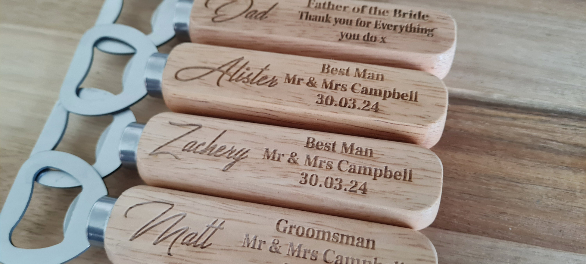 Personalised Wooden Bottle Opener Gift, Engraved Wedding Gift for Best man, Father of the Bride, Usher Groomsman-Wedding day Gifts Your Text Boyfriend_Gift Garden_Bar Gifts_for_Him Groomsman_gift Groomsmen_gift Personalised_Gift Personalised_Wedding Personalized_Gift Stag_Party Usher_gift Wedding_Party_gift Wedding_table_decor Wooden_Bottle_Opener