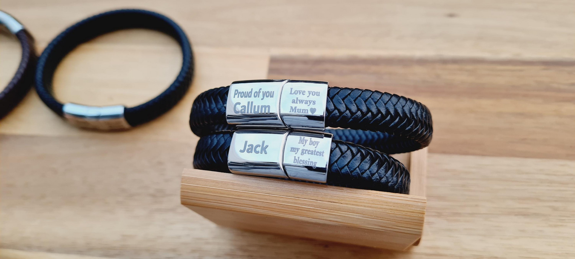Personalised 18th Birthday Keepsake Bracelet Gift | 3 fonts Steel Braided Mens Engraved Bracelet | Christmas Gift Black or Brown 2 sizes Boyfriend_Gift Garden_Bar Gifts_for_Him Groomsman_gift Groomsmen_gift Personalised_Gift Personalised_Wedding Personalized_Gift Stag_Party Usher_gift Wedding_Party_gift Wedding_table_decor Wooden_Bottle_Opener