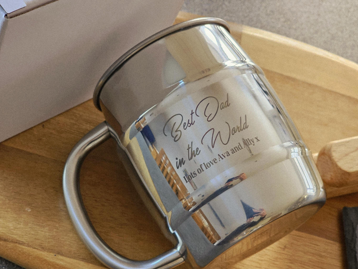 Personalised Stainless Steel Pitcher | Engraved for Dad, Grandad, Him
