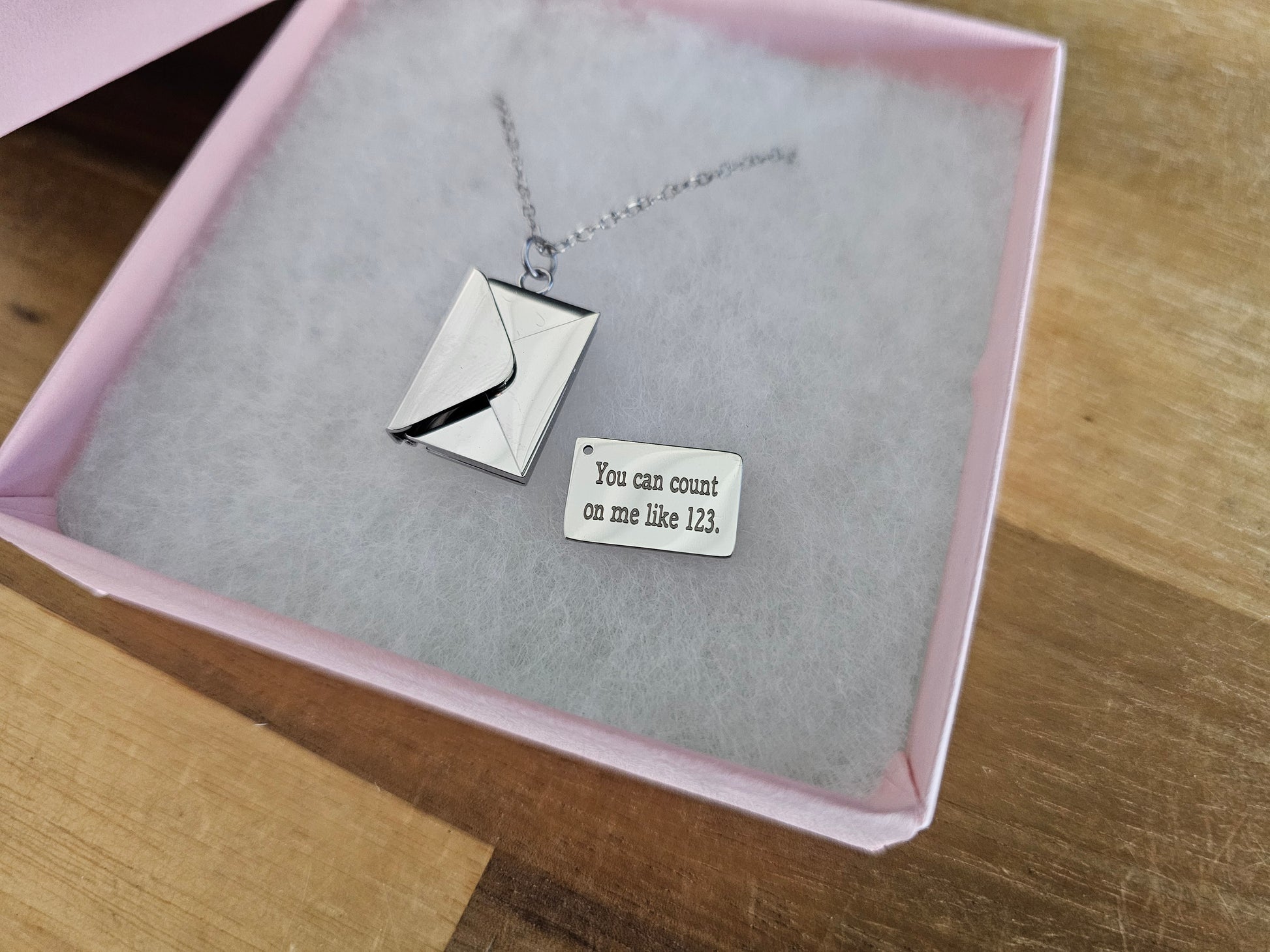 Personalised Women’s Envelope Necklace | Personalised Engraved Necklace custom jewellery for her custom name pendant for women custom women’s necklace engraved necklace for her initial necklace personalised meaningful necklace for women personalised birthday necklace gift personalised gold necklace personalised name necklace personalised women’s necklace Personalised_Gift Personalised_Wedding Personalized_Gift unique personalised necklace women’s jewellery with engraving