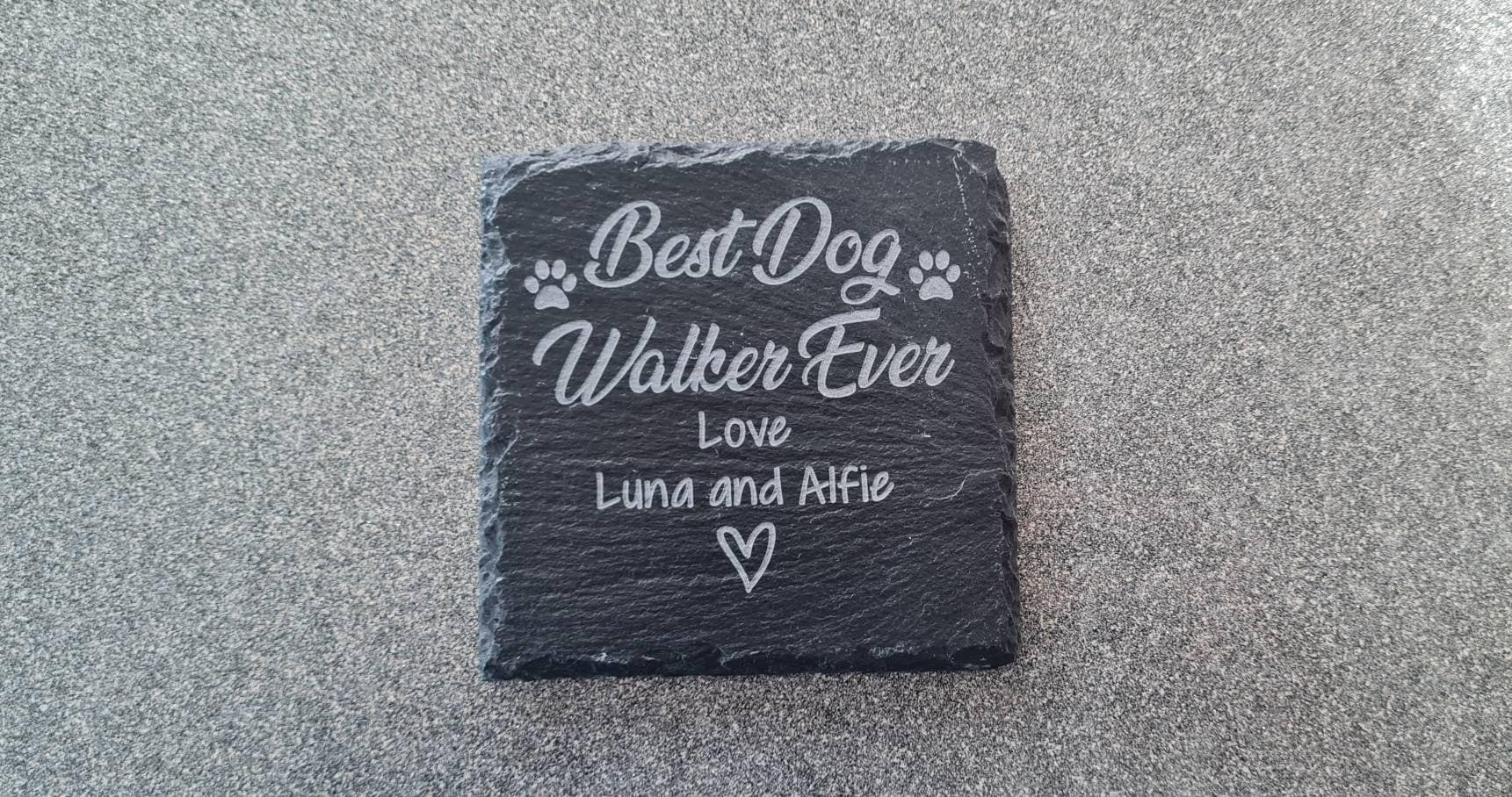 Personalised Best Dog Walker ever | Best Groomer | Dog Trainer Slate Coaster Decorative Dog Walker gift Dog Owner Plaque, Christmas gift Pet owner dog trainer Dog_auntie Dog_Dad dog_lover_gift dog_mom_gift Dog_Owner dog_owner_gift Dog_walker Dog_walker_gift gift_for_mom mom_gift mothers_day_gift mum_gift personalised_dog present_for_dog_mum